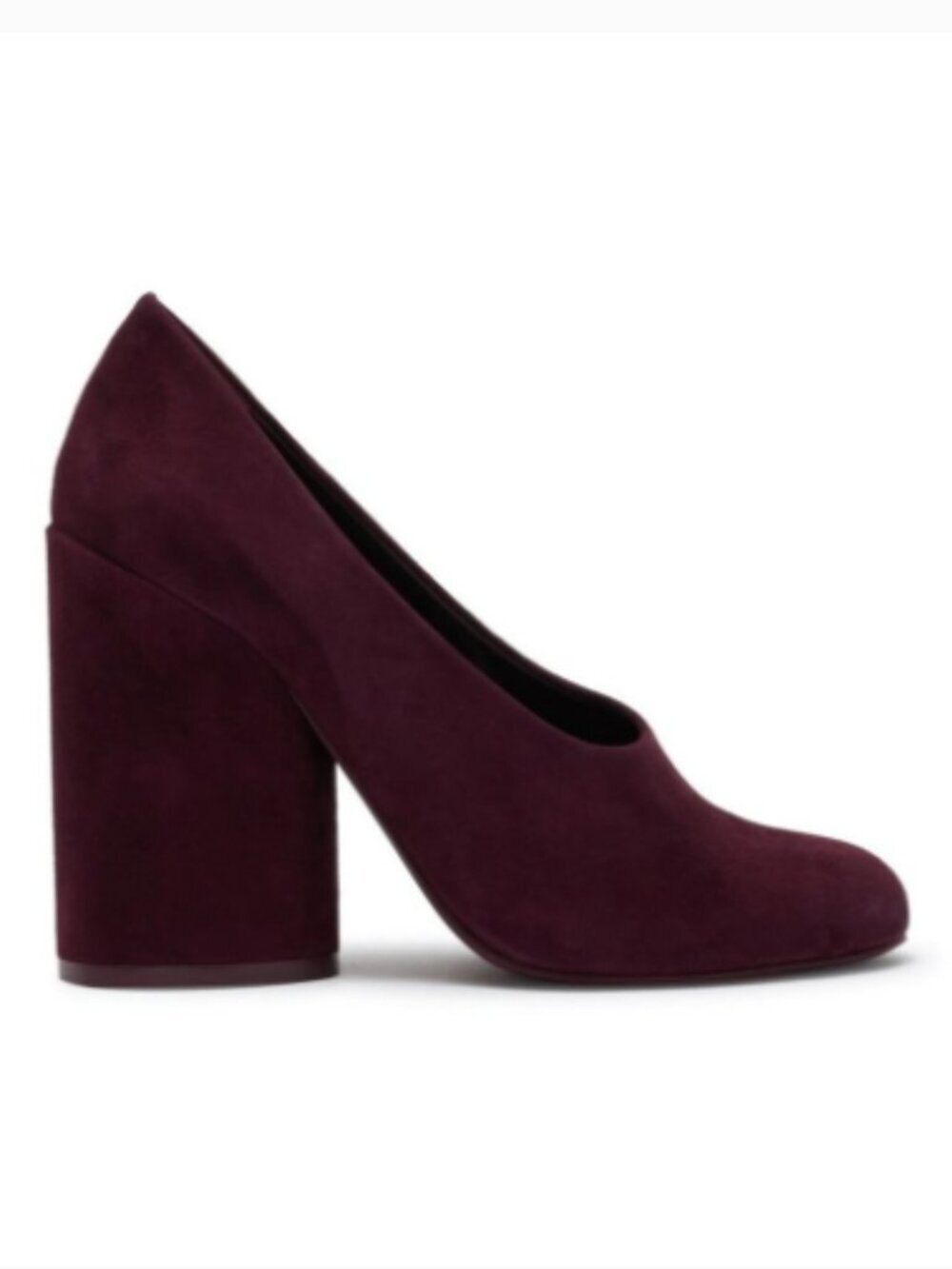 Tory Burch Lucia Suede Pumps in Burgundy Fig